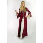 Kleid mit Trompetenärmeln "Larissa" Rot/Natur L