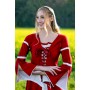 Kleid mit Trompetenärmeln "Larissa" Rot/Natur XXL