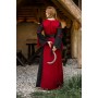 Viskosekleid mit Trompetenärmeln "Berblin" Schwarz/Rot XXL