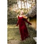 Schlichtes Wikinger Unterkleid "Scarlet" Rot XXXL