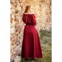 Bodenlanges Kurzarmkleid "Melisande" Rot XXL