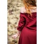 Bodenlanges Kurzarmkleid "Melisande" Rot S
