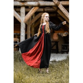 Mittelalterkleid "Medusa" Schwarz/Rot M