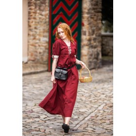 Sommerkleid "Denise" Rot/Natur M