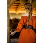 Bodenlanges Kurzarmkleid "Melisande" Rost XS