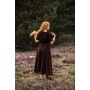 Bodenlanges Kurzarmkleid "Melisande" Braun XL