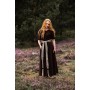 Bodenlanges Kurzarmkleid "Melisande" Braun XL