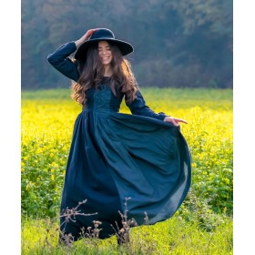 Mittelalterkleid "Medusa" Schwarz/Blau M