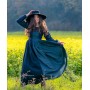 Mittelalterkleid "Medusa" Schwarz/Blau S