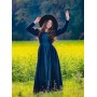 Mittelalterkleid "Medusa" Schwarz/Blau S