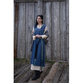 Bäuerliches Überkleid "Gerda" Blau XL