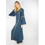 Mittelalterkleid mit Bordüre "Sophie" Blau XL