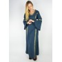 Mittelalterkleid mit Bordüre "Sophie" Blau M