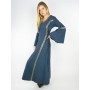 Mittelalterkleid mit Bordüre "Sophie" Blau XS