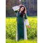 Mittelalterkleid mit Bordüre "Sophie" Grün/Natur XXL