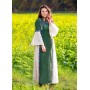 Mittelalterkleid mit Bordüre "Sophie" Grün/Natur XL