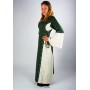 Mittelalterkleid mit Bordüre "Sophie" Grün/Natur M