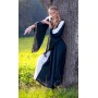 Edles Viskosekleid "Ivette" Schwarz/Weiß L