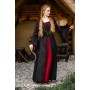 Viskosekleid mit Trompetenärmeln "Berblin" Schwarz/Rot M