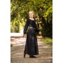 Bodenlanges Langarmkleid "Mechthild" Schwarz XL