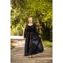 Bodenlanges Langarmkleid "Mechthild" Schwarz S
