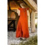 Bodenlanges Kleid mit Schulterrüsche "Clara" Rost L/XL