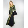 Mittelalterkleid mit Bordüre "Sophie" Grün/Schwarz XL