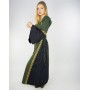 Mittelalterkleid mit Bordüre "Sophie" Grün/Schwarz XL