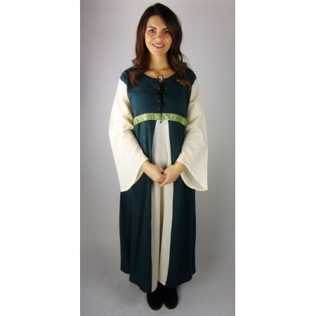 Kleid "Donna" Grün/Natur S