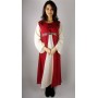 Kleid "Donna" Rot/Natur