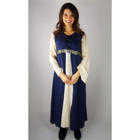 Kleid "Donna" Blau/Natur S