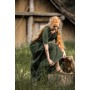 Edles Kurzarmkleid mit Bordüre "Ennlin" Grün XXL