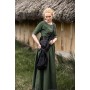 Edles Kurzarmkleid mit Bordüre "Ennlin" Grün S