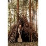 Mittelalter-Überkleid "Magdalena" Dunkelbraun S/M