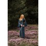 Mittelalter Baumwollkleid "Angie" Blau L