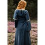 Mittelalter Baumwollkleid "Angie" Blau L