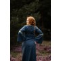 Mittelalter Baumwollkleid "Angie" Blau S