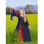 Edles Viskosekleid "Ivette" Schwarz/Rot L