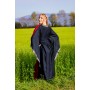 Edles Viskosekleid "Ivette" Schwarz/Rot S