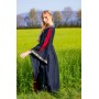 Edles Viskosekleid "Ivette" Schwarz/Rot XS