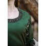 Mittelalter Baumwollkleid "Angie" Grün/Natur XXL