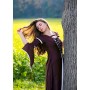 Kleid mit Trompetenärmeln "Larissa" Braun/Natur S