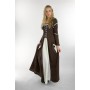 Kleid mit Trompetenärmeln "Larissa" Braun/Natur M