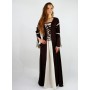 Kleid mit Trompetenärmeln "Larissa" Braun/Natur L