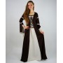 Kleid mit Trompetenärmeln "Larissa" Braun/Natur XXL