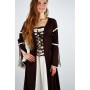 Kleid mit Trompetenärmeln "Larissa" Braun/Natur XXL
