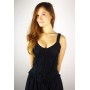 Gothic-Miedertop "Enya" Schwarz S/M