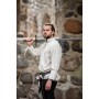 Piratenhemd "Claude" mit geschnürten Manschetten Natur XL