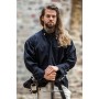 Piratenhemd "Claude" mit geschnürten Manschetten Schwarz XXXL