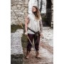 Ärmelloses Stehkragen-Schnürhemd "Louis" Natur XXXL